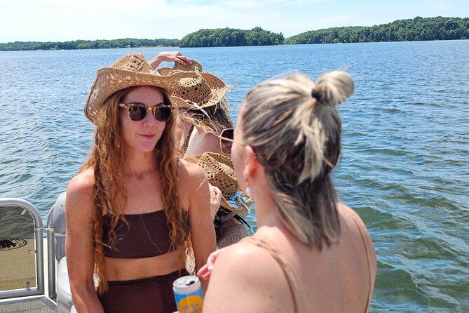 30ft Double Decker Slide Party Pontoon on Percy Priest - 16 max - A captain who shapes the day