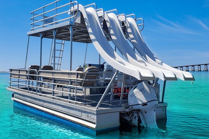 30ft Double Decker Triple Slide Party Boat with Captain up to 22 - What happens during the three-hour outing