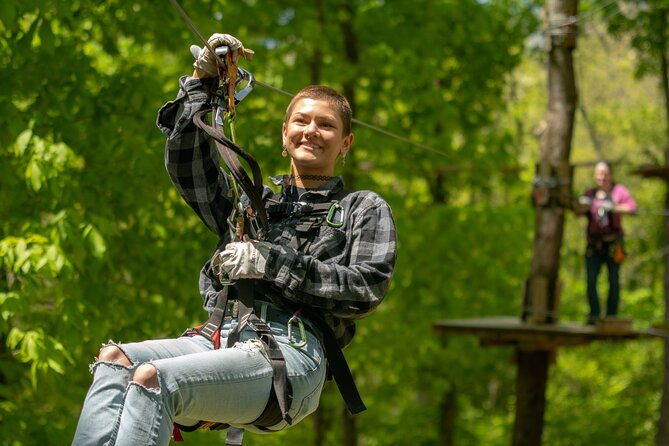 Adventure Park Ziplining and Climbing in Nashville - Getting started at Percy Warner Boulevard