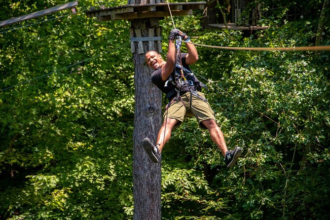 Adventure Park Ziplining and Climbing in Nashville - Choosing among 13 courses