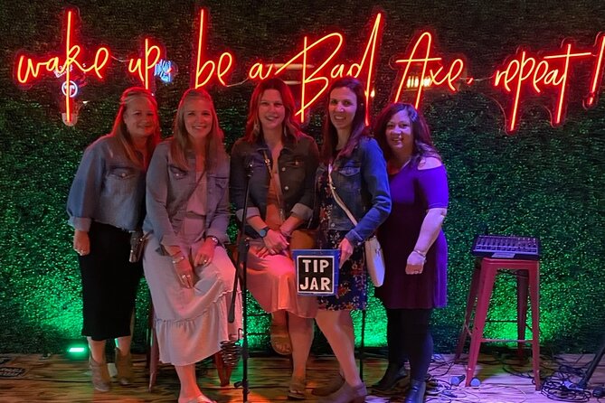 Axe Throwing Experience with Private Lane and Coach - Skyline views, murals, and music after the axes