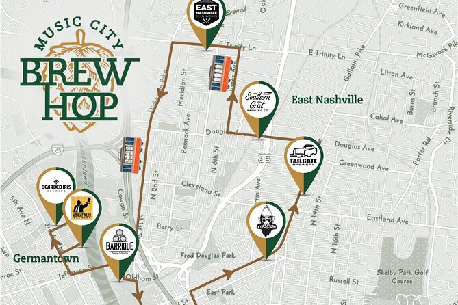Brewery Hop-On Hop-Off Trolley Tour of Nashville - Why this trolley is a smart break from Broadway