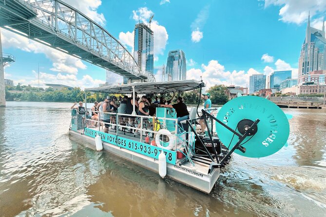Downtown Nashville Pedal Pontoon Boat Cruise with Captain - Key points to know before you book