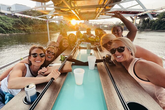Downtown Nashville Pedal Pontoon Boat Cruise with Captain - Setting out behind The Bridge Building