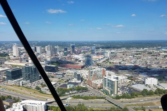 Helicopter Tour of Downtown Nashville - Music Row and the Country Music Hall of Fame
