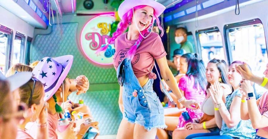 Nashville: Drag Queen Party Bus w/Games, Dancing & Drag Show - Boarding a bus built for the party