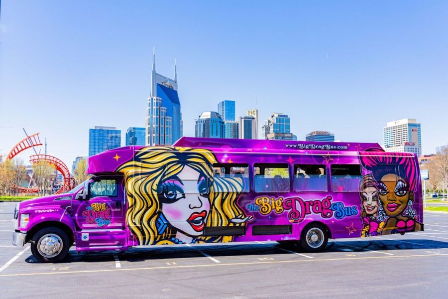 Nashville: Drag Queen Party Bus w/Games, Dancing & Drag Show - The Gulch, SoBro, and Nissan Stadium
