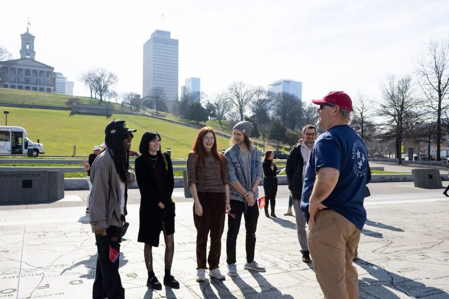 Nashville: Guided City Van Tour - Starting downtown on Commerce Street