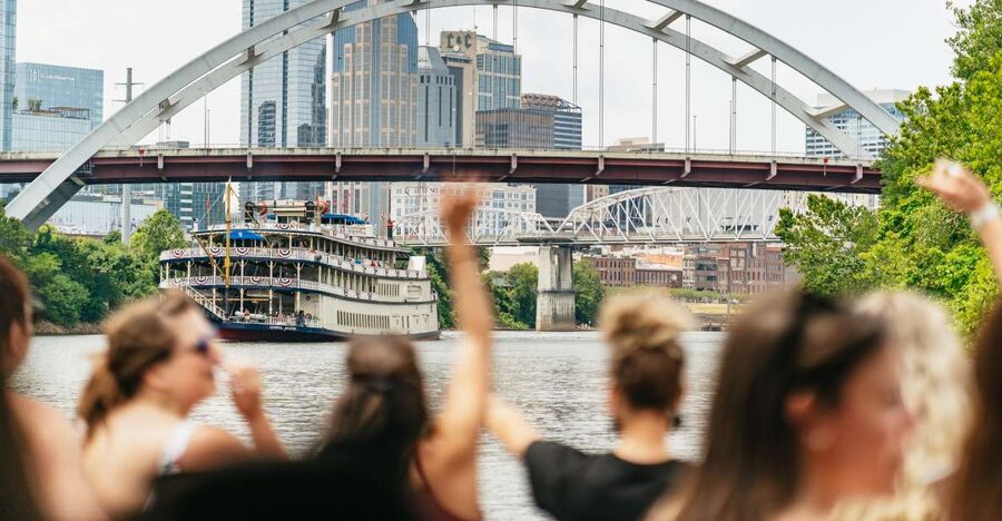 Nashville: Pontoon Party Cruise with a Captain - The Cumberland River replaces Broadway