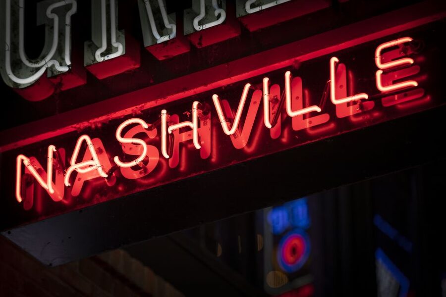 Nashville: Seeking Spirits Haunted Pub Crawl - Starting beneath the Hard Rock guitar