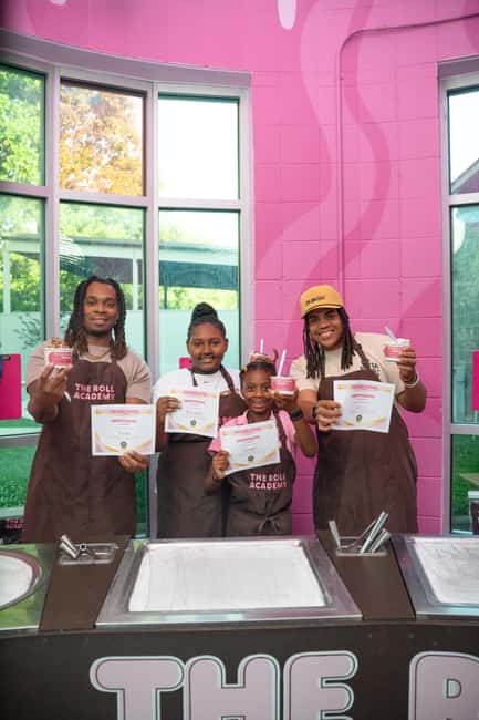 Nashville: The Roll Academy - Rolled Ice Cream Class - Photos, apron, and the part you take home