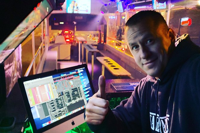 Open Air Party Bus with DJ & Bartender 21+ - The Ryman Auditorium appears from the route
