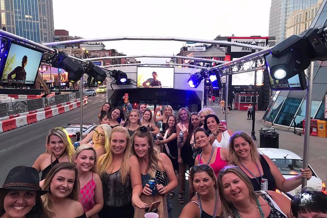Private Open Air Party Bus with DJ & Bartender 21+ - The DJ, bartender, and screens shape the ride